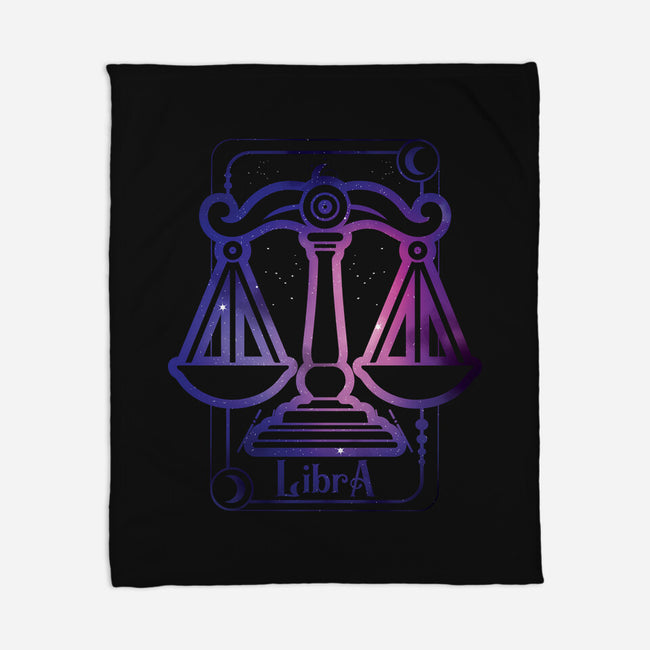 Libra Galaxy Sign-None-Fleece-Blanket-jrberger