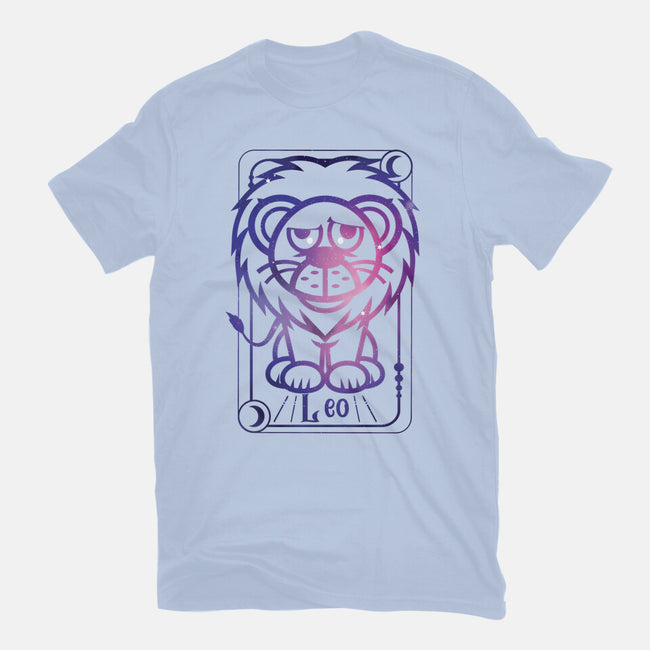 Leo Galaxy Sign-Womens-Fitted-Tee-jrberger