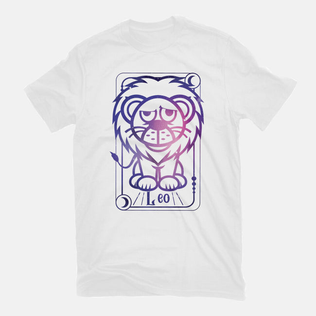 Leo Galaxy Sign-Womens-Fitted-Tee-jrberger