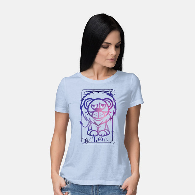 Leo Galaxy Sign-Womens-Basic-Tee-jrberger