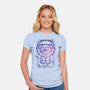 Leo Galaxy Sign-Womens-Fitted-Tee-jrberger