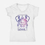 Cancer Galaxy Sign-Womens-V-Neck-Tee-jrberger