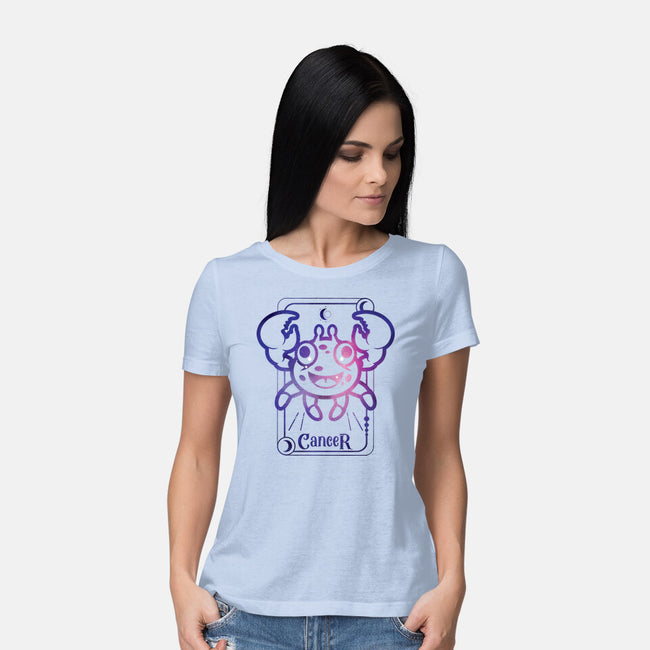 Cancer Galaxy Sign-Womens-Basic-Tee-jrberger