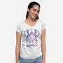 Cancer Galaxy Sign-Womens-V-Neck-Tee-jrberger