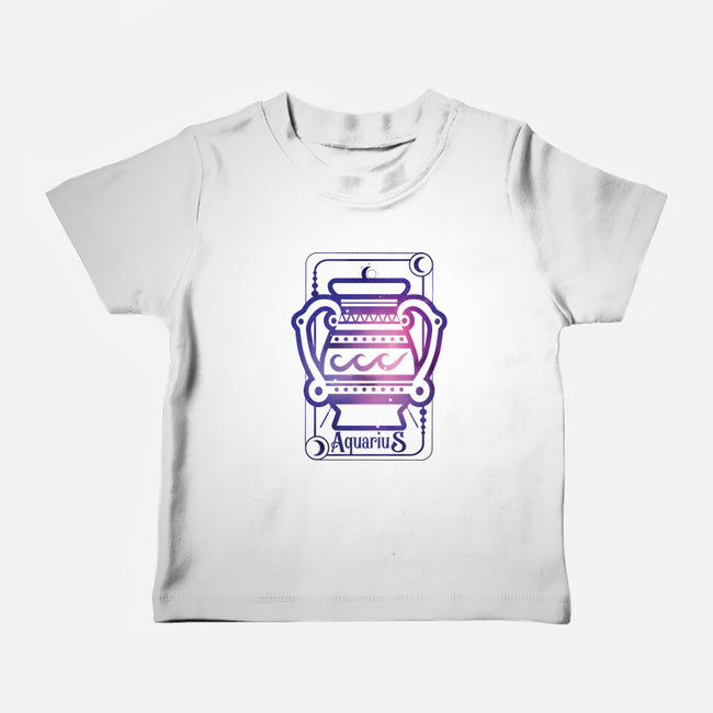 Aquarius Galaxy Sign-Baby-Basic-Tee-jrberger
