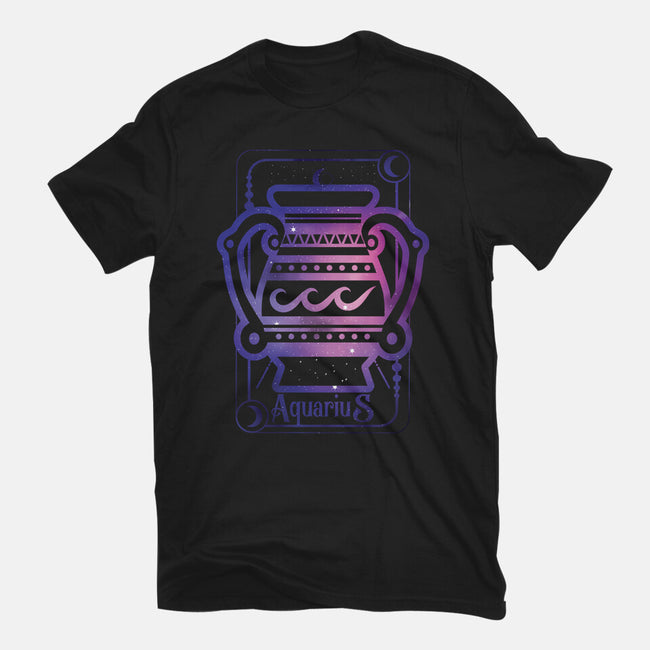 Aquarius Galaxy Sign-Mens-Basic-Tee-jrberger