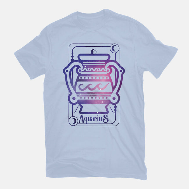 Aquarius Galaxy Sign-Mens-Heavyweight-Tee-jrberger