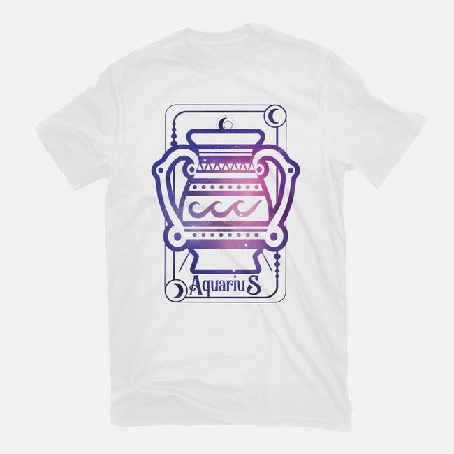 Aquarius Galaxy Sign-Mens-Heavyweight-Tee-jrberger