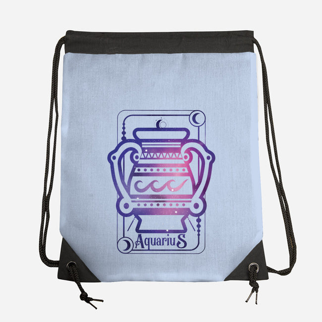 Aquarius Galaxy Sign-None-Drawstring-Bag-jrberger
