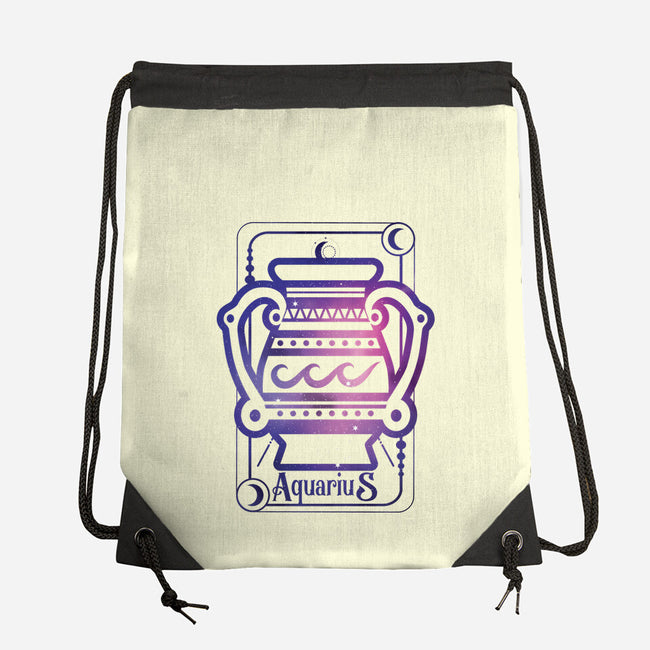 Aquarius Galaxy Sign-None-Drawstring-Bag-jrberger