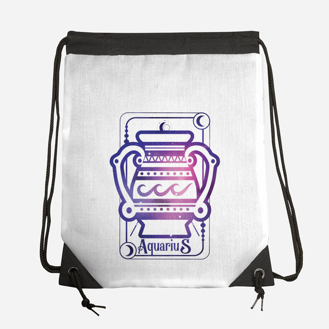 Aquarius Galaxy Sign-None-Drawstring-Bag-jrberger