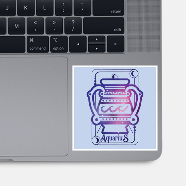 Aquarius Galaxy Sign-None-Glossy-Sticker-jrberger