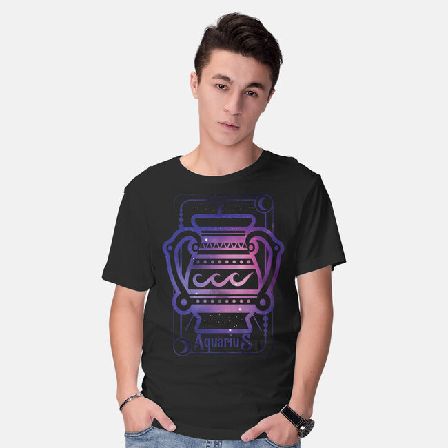 Aquarius Galaxy Sign-Mens-Basic-Tee-jrberger
