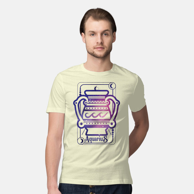 Aquarius Galaxy Sign-Mens-Premium-Tee-jrberger