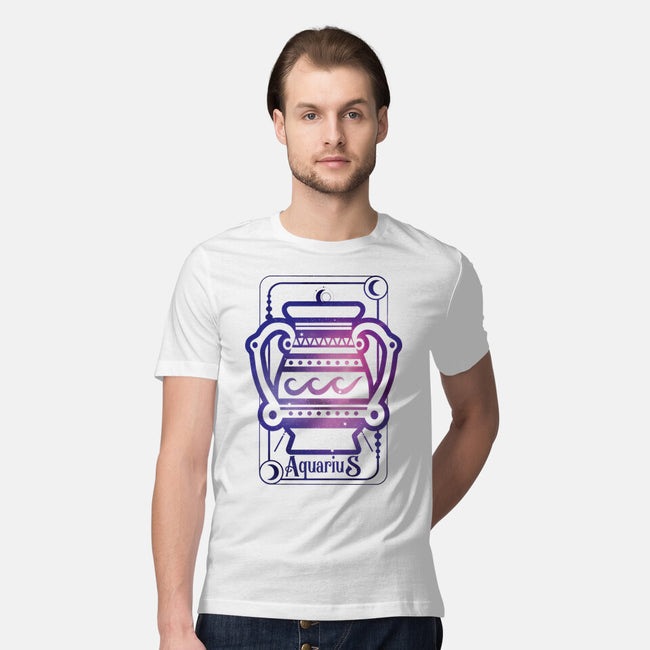 Aquarius Galaxy Sign-Mens-Premium-Tee-jrberger