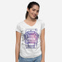 Aquarius Galaxy Sign-Womens-V-Neck-Tee-jrberger