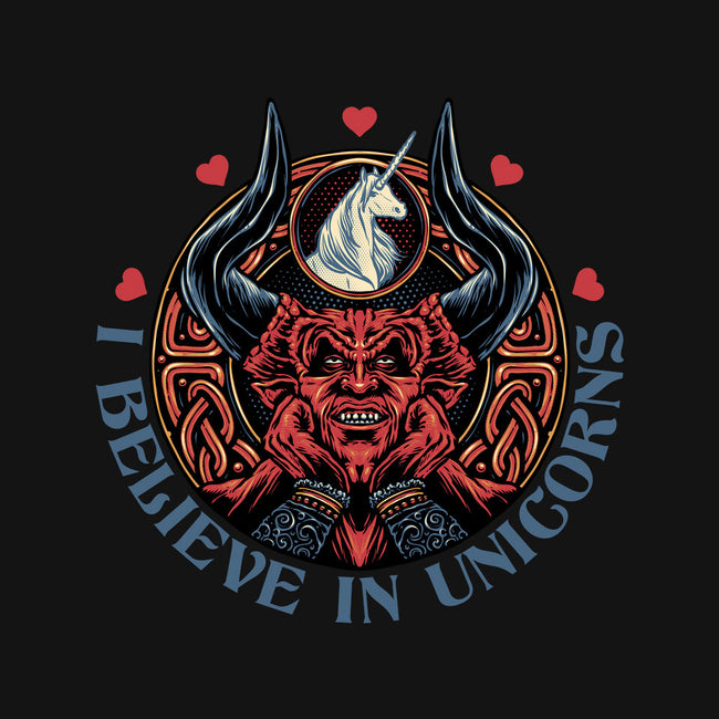 Unicorn Believer-Mens-Basic-Tee-glitchygorilla