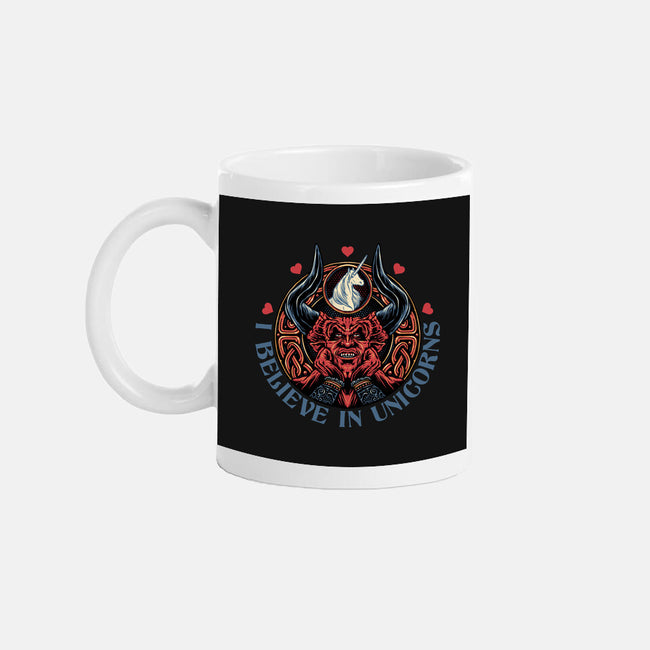 Unicorn Believer-None-Mug-Drinkware-glitchygorilla