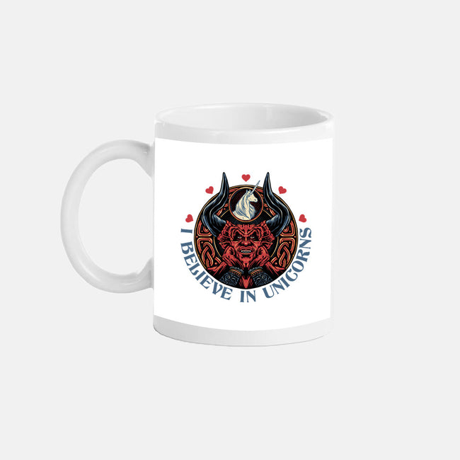 Unicorn Believer-None-Mug-Drinkware-glitchygorilla