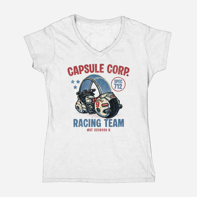 712 Racing-Womens-V-Neck-Tee-glitchygorilla