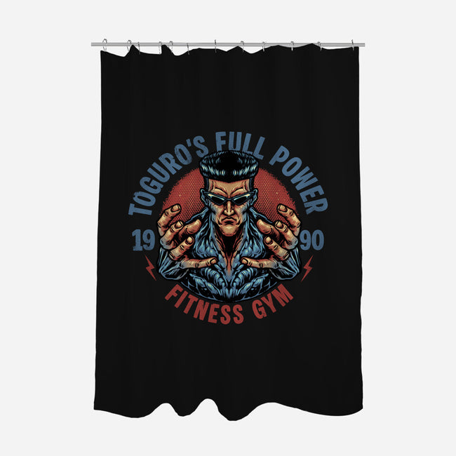 Full Power Fitness-None-Polyester-Shower Curtain-glitchygorilla