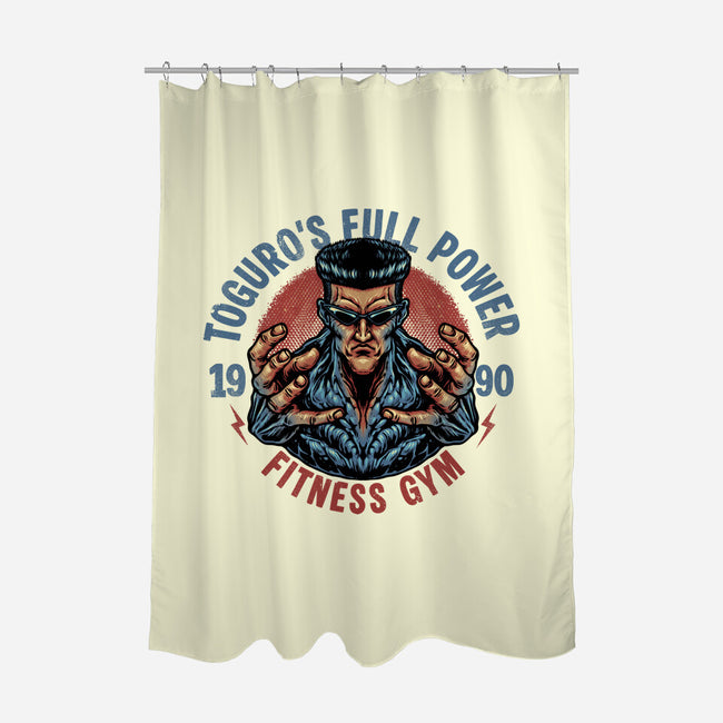 Full Power Fitness-None-Polyester-Shower Curtain-glitchygorilla