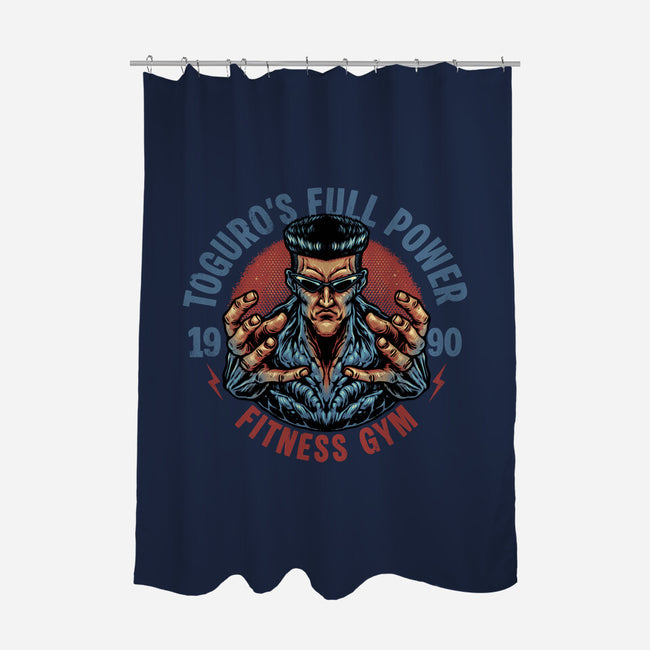 Full Power Fitness-None-Polyester-Shower Curtain-glitchygorilla