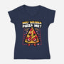 You Wanna Pizza Me-Womens-V-Neck-Tee-krisren28