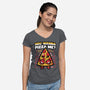 You Wanna Pizza Me-Womens-V-Neck-Tee-krisren28
