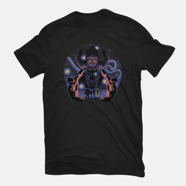 Fantastic Vs Galactic-Womens-Fitted-Tee-Astrobot Invention