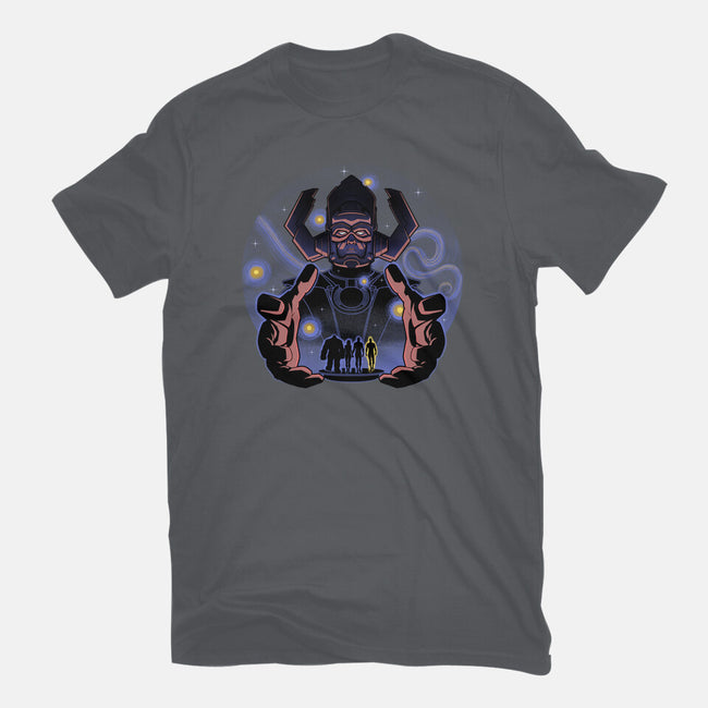 Fantastic Vs Galactic-Womens-Fitted-Tee-Astrobot Invention