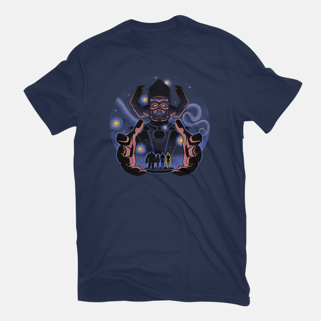 Fantastic Vs Galactic-Womens-Fitted-Tee-Astrobot Invention