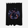Fantastic Vs Galactic-None-Polyester-Shower Curtain-Astrobot Invention