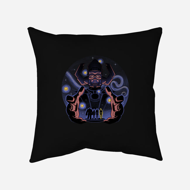 Fantastic Vs Galactic-None-Removable Cover w Insert-Throw Pillow-Astrobot Invention