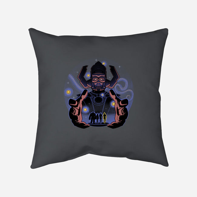 Fantastic Vs Galactic-None-Removable Cover w Insert-Throw Pillow-Astrobot Invention