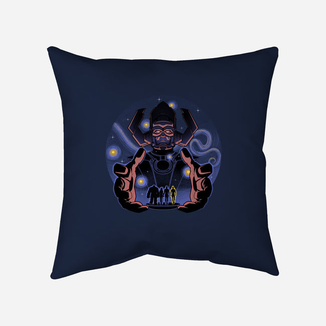 Fantastic Vs Galactic-None-Removable Cover w Insert-Throw Pillow-Astrobot Invention