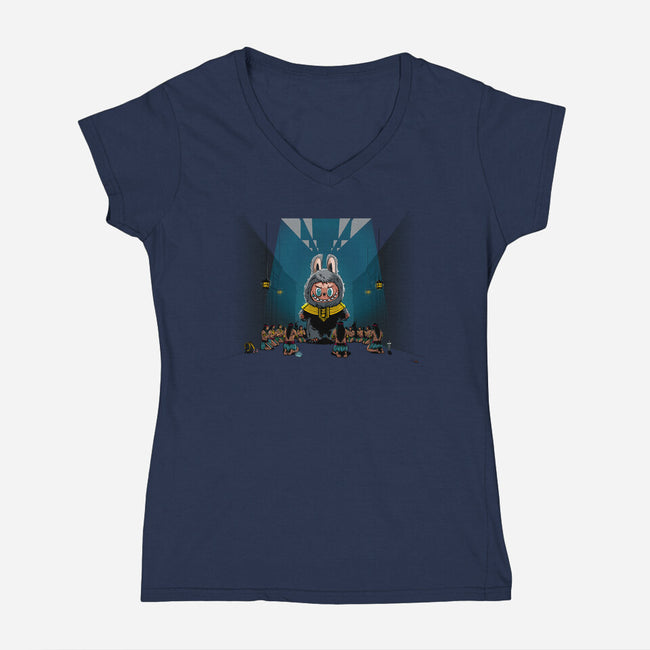 Worship Obey Snuggle-Womens-V-Neck-Tee-AndreusD