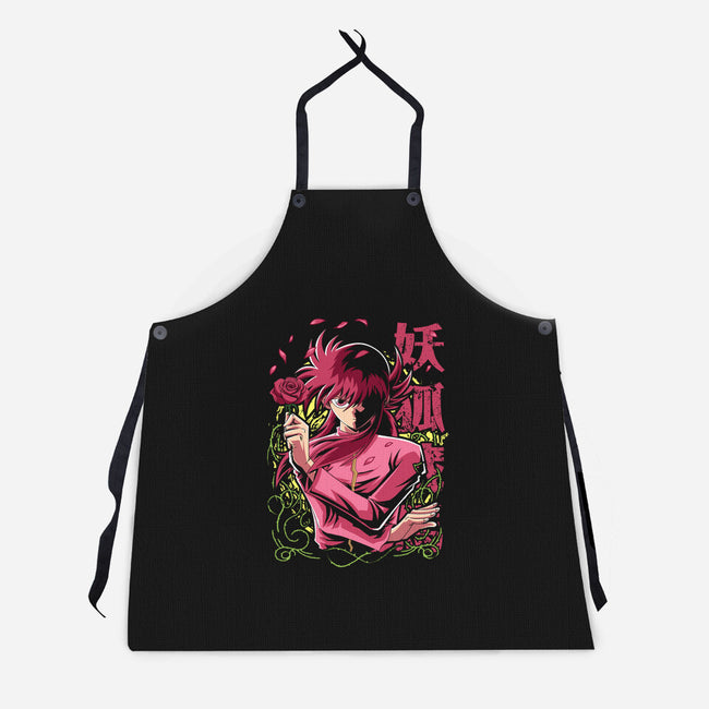 Whip Roses Of Darkness-Unisex-Kitchen-Apron-Diego Oliver