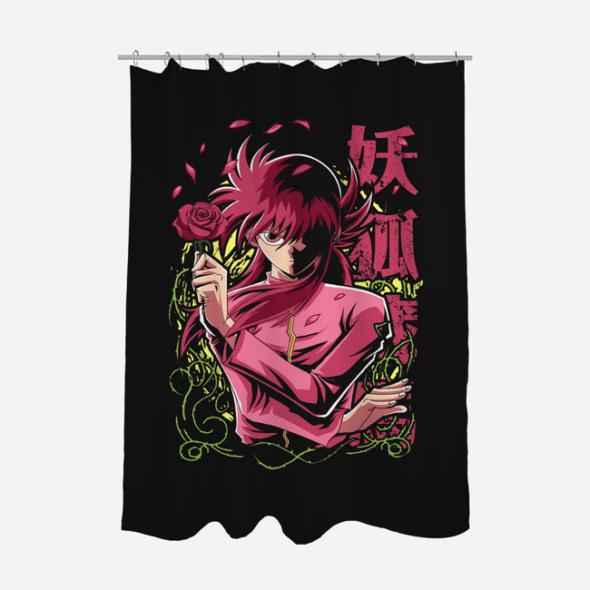 Whip Roses Of Darkness-None-Polyester-Shower Curtain-Diego Oliver