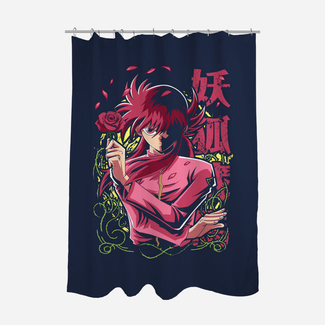 Whip Roses Of Darkness-None-Polyester-Shower Curtain-Diego Oliver