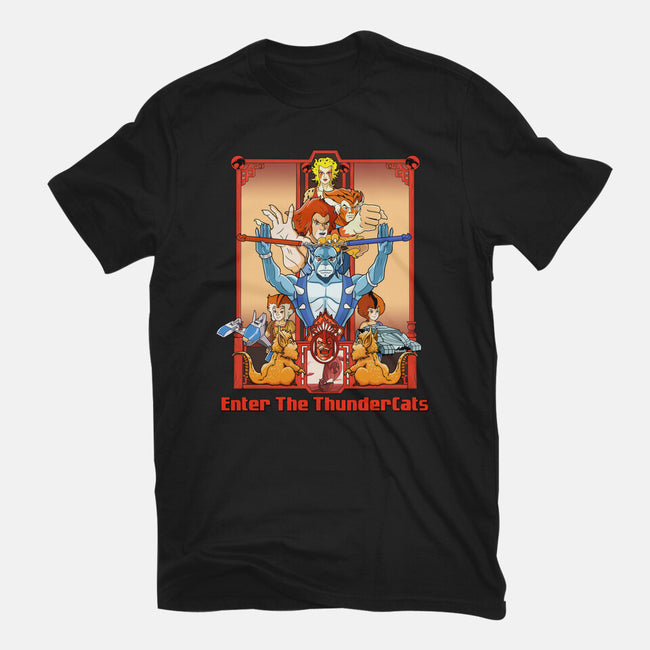 Enter The Cats-Womens-Fitted-Tee-goodidearyan