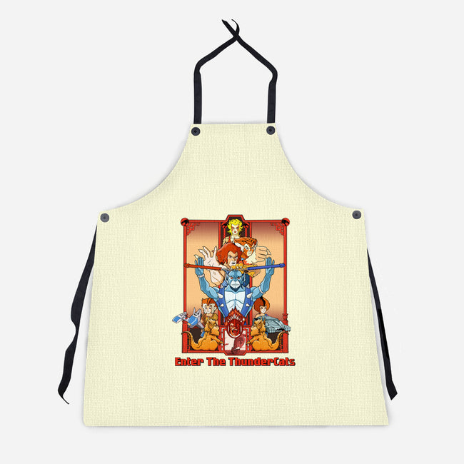 Enter The Cats-Unisex-Kitchen-Apron-goodidearyan