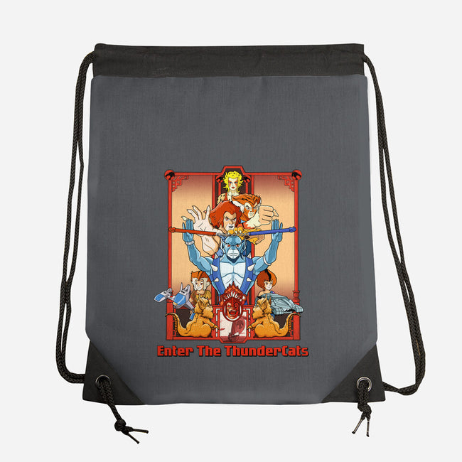 Enter The Cats-None-Drawstring-Bag-goodidearyan