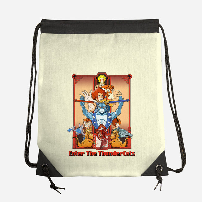 Enter The Cats-None-Drawstring-Bag-goodidearyan
