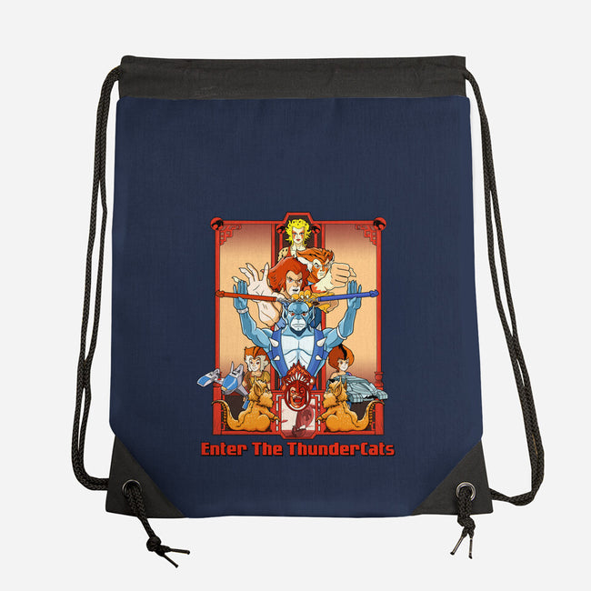 Enter The Cats-None-Drawstring-Bag-goodidearyan