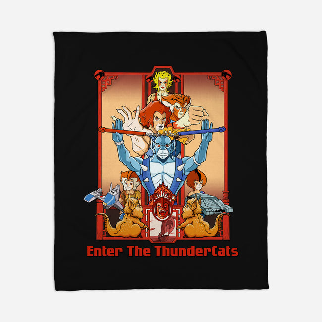 Enter The Cats-None-Fleece-Blanket-goodidearyan