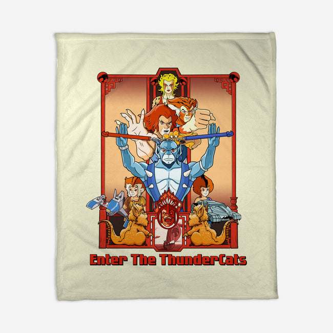 Enter The Cats-None-Fleece-Blanket-goodidearyan