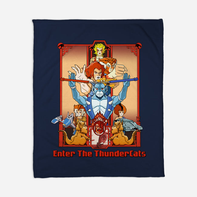 Enter The Cats-None-Fleece-Blanket-goodidearyan