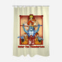 Enter The Cats-None-Polyester-Shower Curtain-goodidearyan