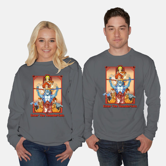 Enter The Cats-Unisex-Crew Neck-Sweatshirt-goodidearyan